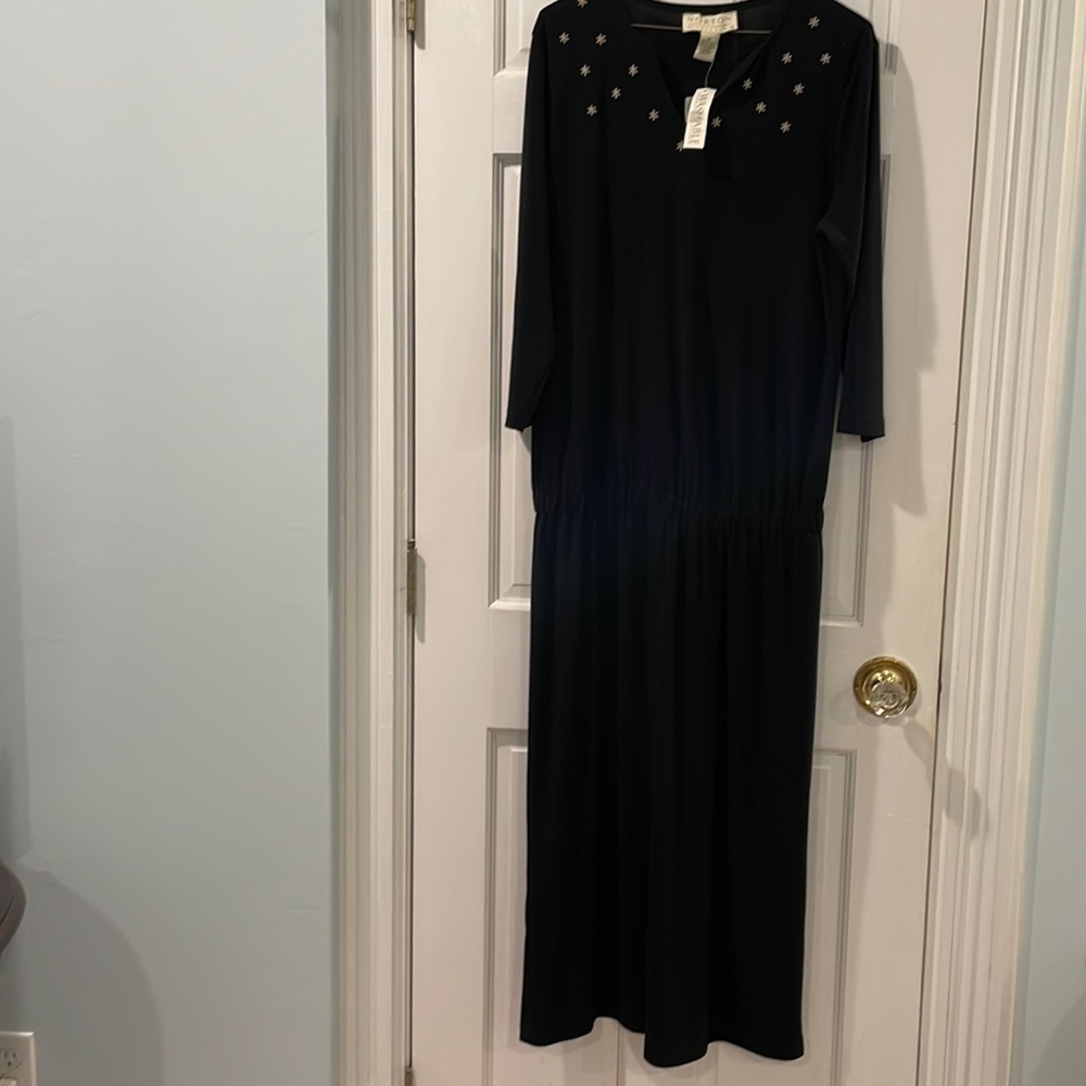 Norton, black dress